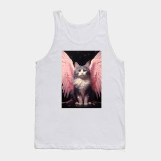 Guardian Cat Angel Poster Tank Top